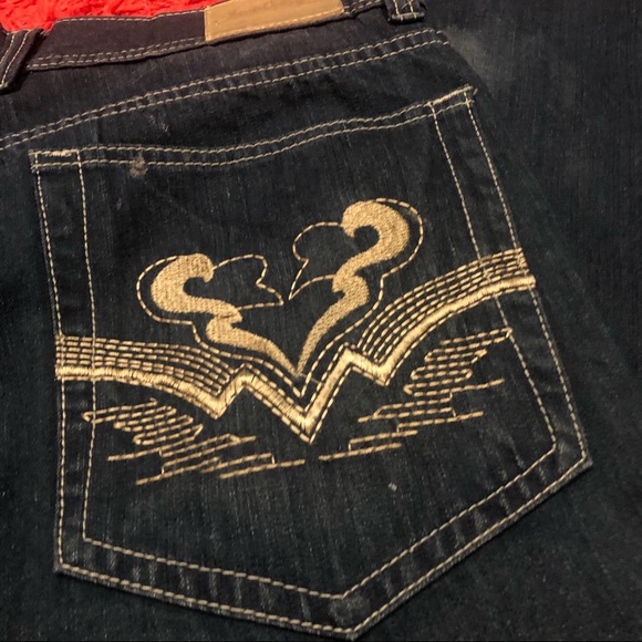 ❗️Rare❗️Vintage Jeans Colony Mens Embroidered Jeans - Picture 2 of 6